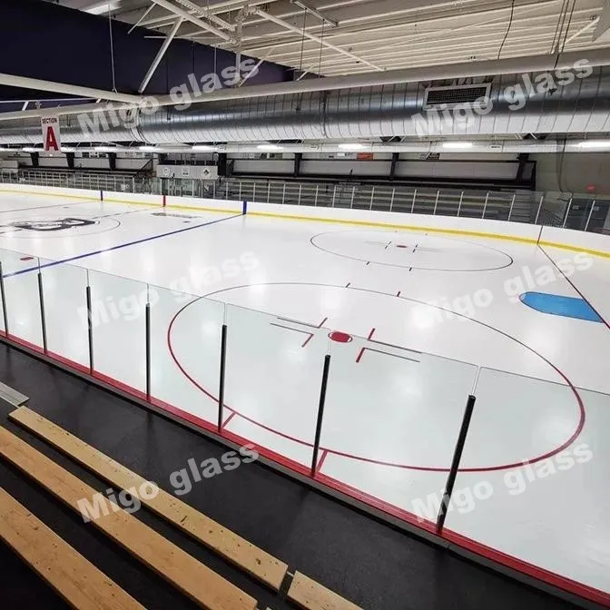 Hockey Glass dasher boards